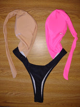 Load image into Gallery viewer, Backless Pink Scheme Monokini