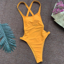 Load image into Gallery viewer, high cut one piece swimsuit